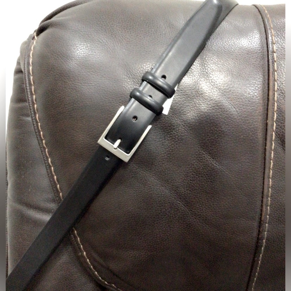 Men’s Wearhouse Big & Tall Black Leather Men’s Belt Size 58
